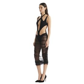 Mugler Sheer Cutout Mesh Dress — image 7