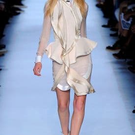 Givenchy Spring 2012 Ruffle Ivory Dress — image 1