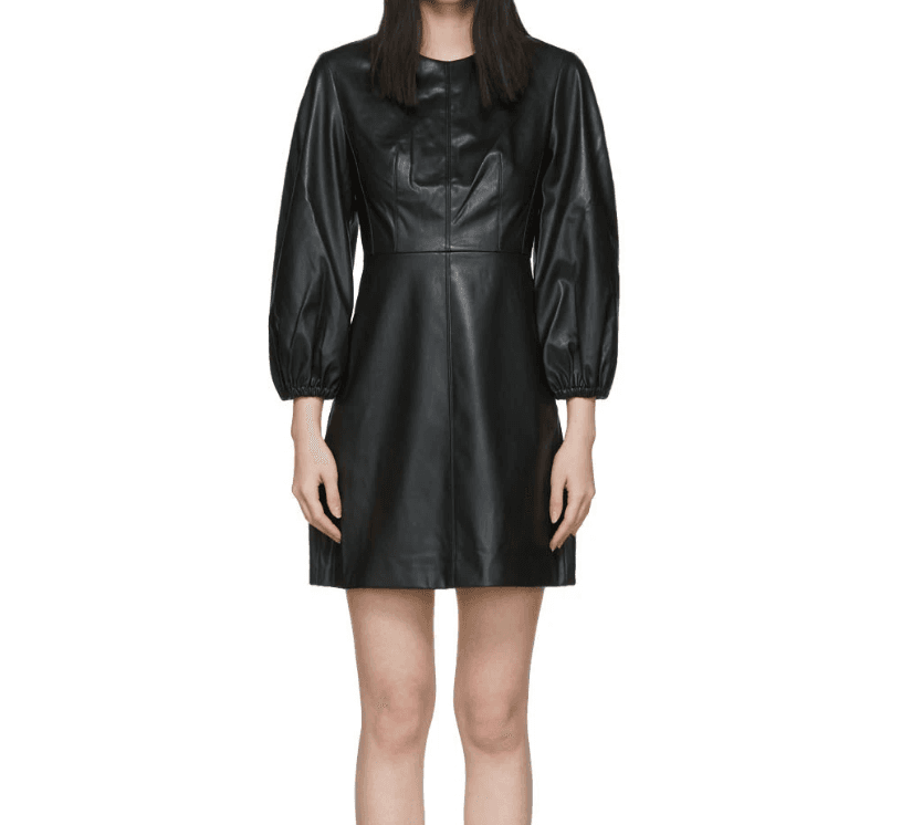 Tibi Leather Dress