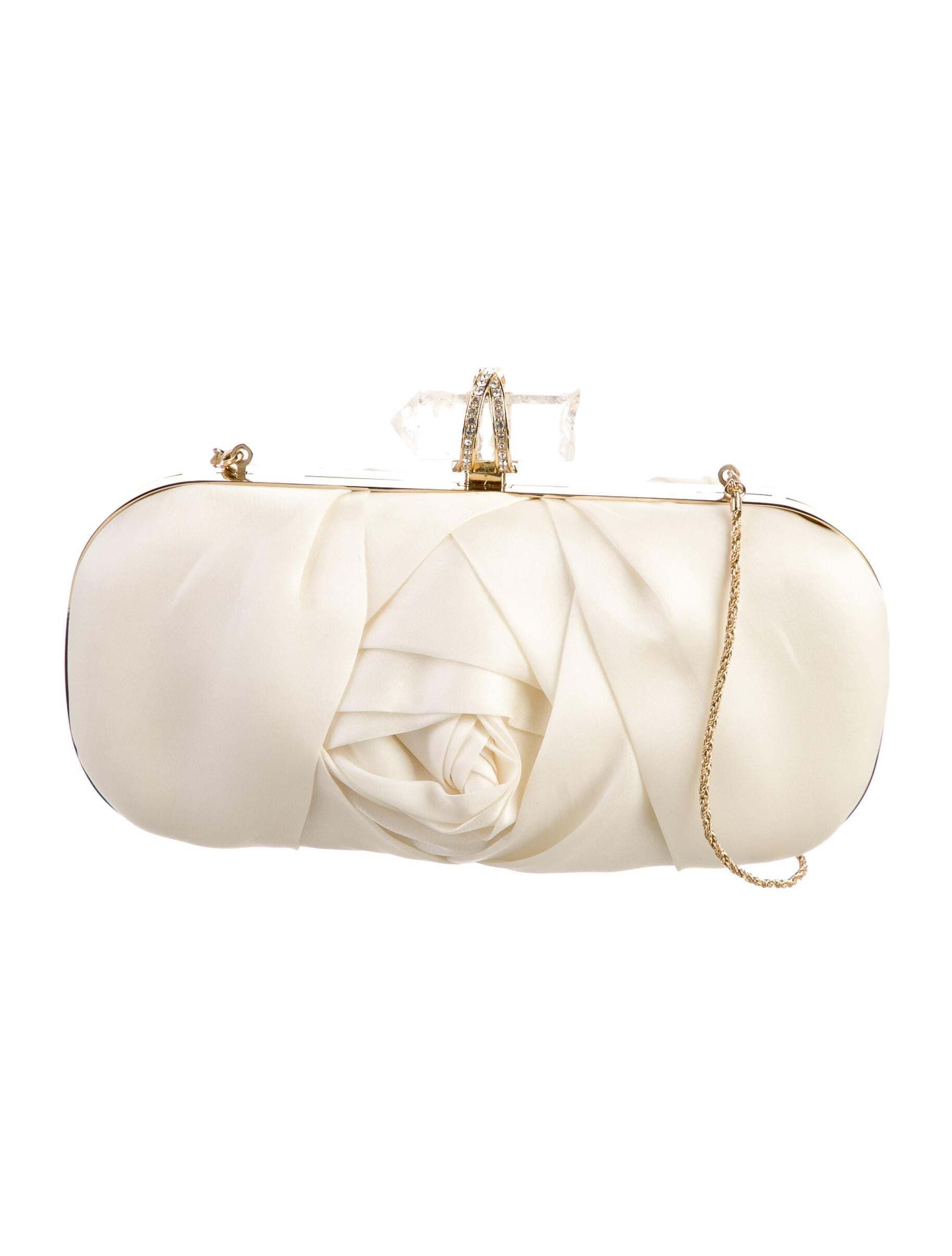 Marchesa Satin Clutch