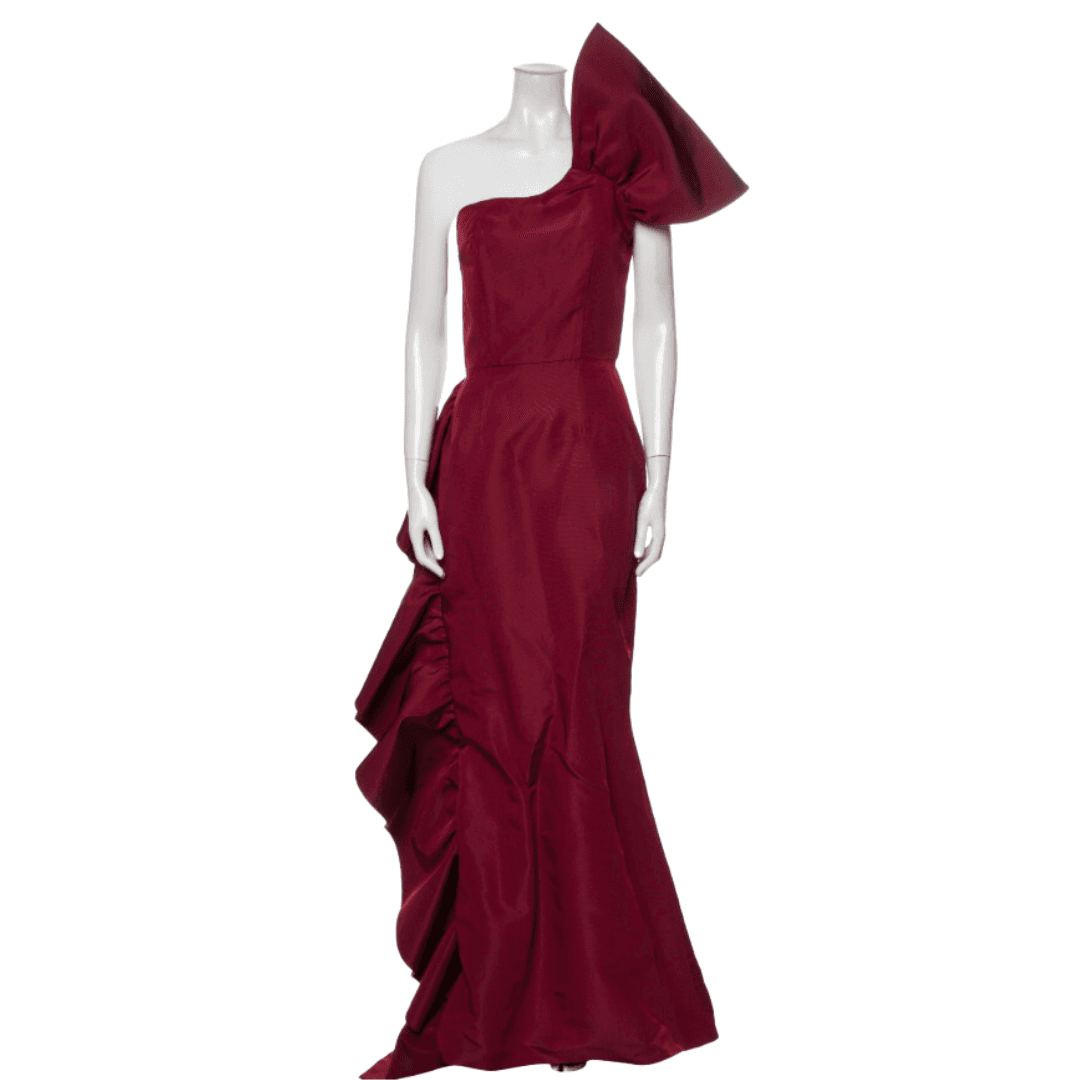 Christian Siriano Silk Long Dress