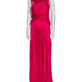 Roberto Cavalli Crew Neck Long Dress — image 1