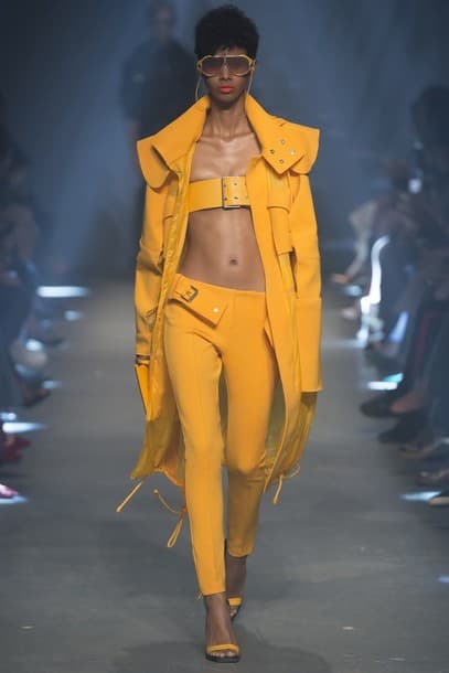 Versus By Gianni Versace Spring 2017 Orange Pantsuit Set