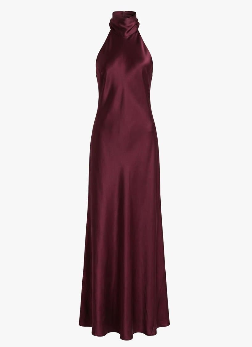 Galvan Halterneck Long Dress