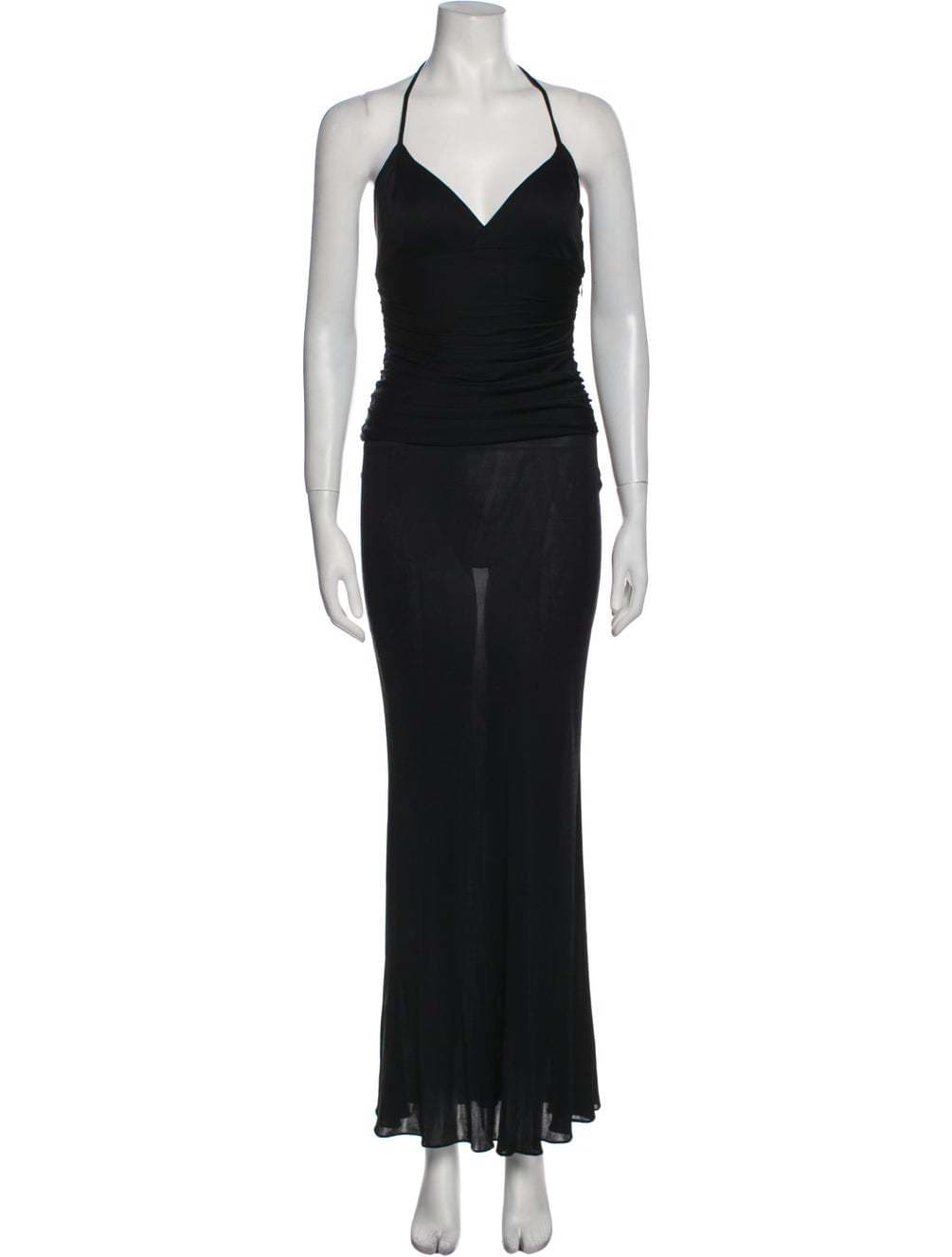 Vintage Emanuel Ungaro V-neck Long Dress
