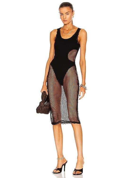 Dion Lee Layered Net Dress