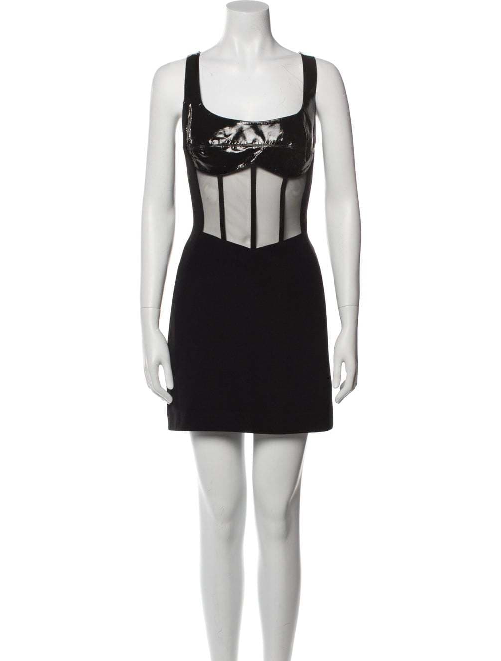 David Koma Scoop Neck Mini Dress