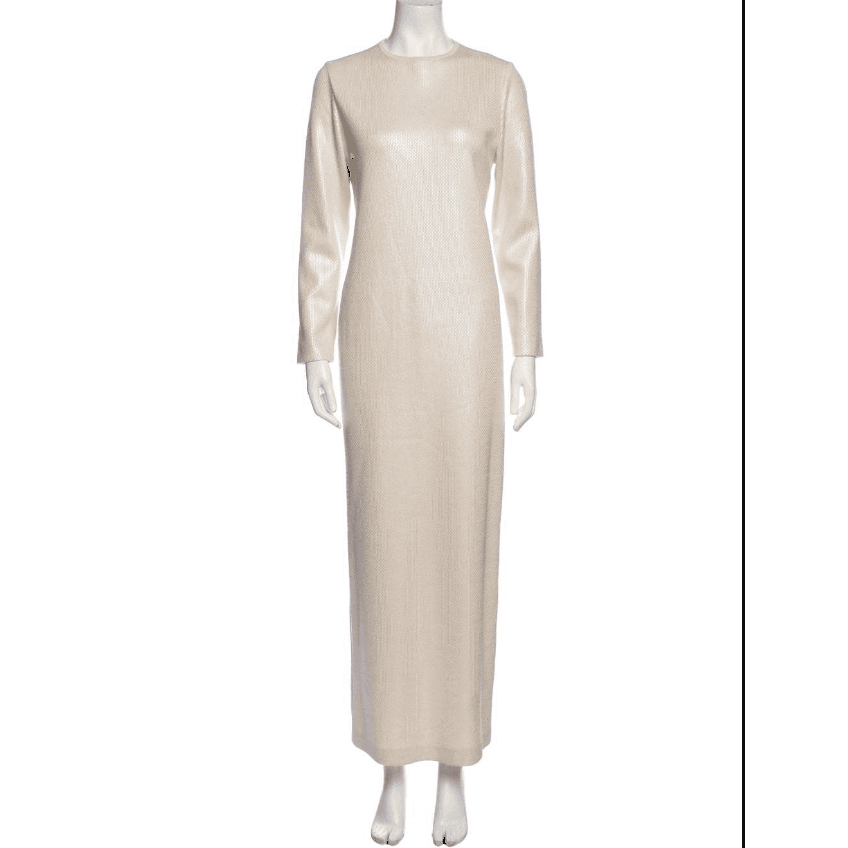 St. John Crew Neck Long Dress