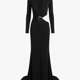 Vintage Gucci Long Sleeve Gown With Dragon Embellished Detail — image 3
