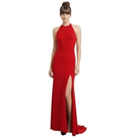 Alexandre Vauthier Red Halter Slit Gown — image 2