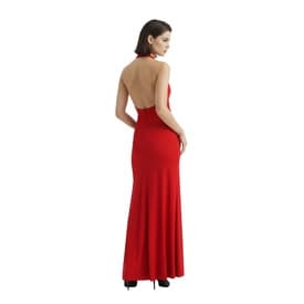 Alexandre Vauthier Red Halter Slit Gown — image 5