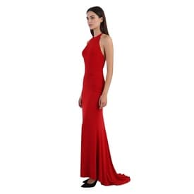 Alexandre Vauthier Red Halter Slit Gown — image 6