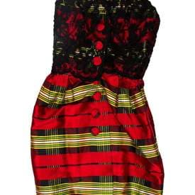 Christian Lacroix Vintage Mini Dress Red Plaid — image 1