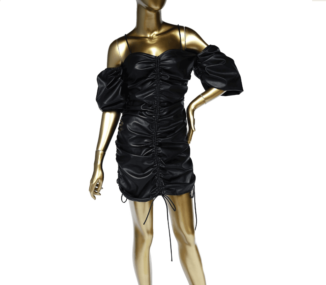David Koma Gathered Off The Shoulder Mini Dress