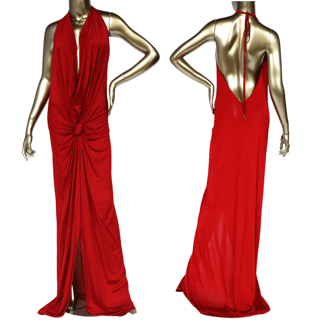Silvia Tcherassi Cowl Neck Long Dress