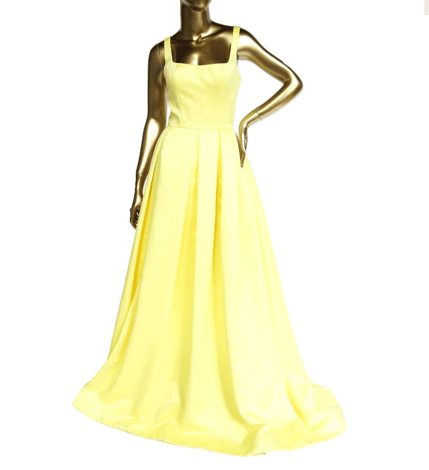 Burnett New York Square Neckline Long Dress
