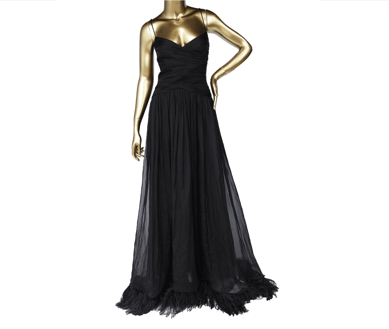 Rasario Silk Long Dress