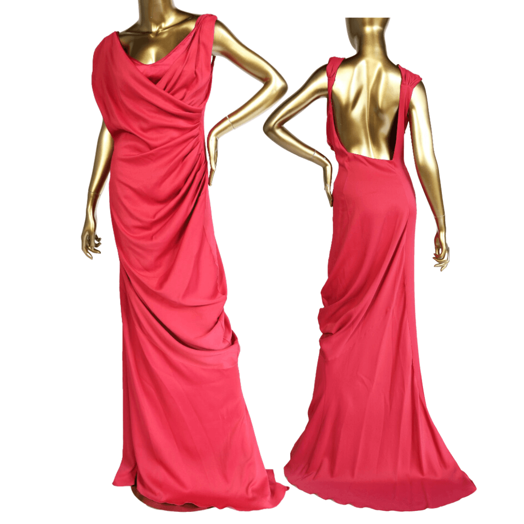 John Galliano Fall 2007 Draped Asymmetrical Gown