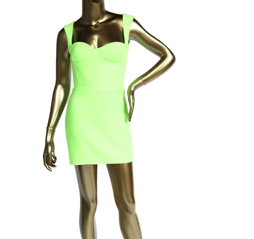 Alex Perry Neon Green Mini Dress 2