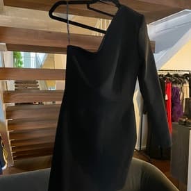 Alex Perry Black One Shoulder Dress — image 1