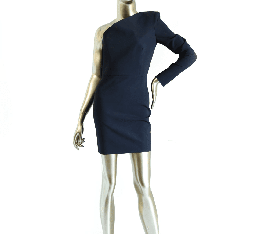 Alex Perry Black One Shoulder Dress