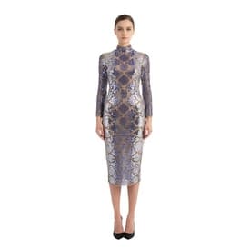 David Koma Long Sleeve Plexi Embellished Dress — image 4