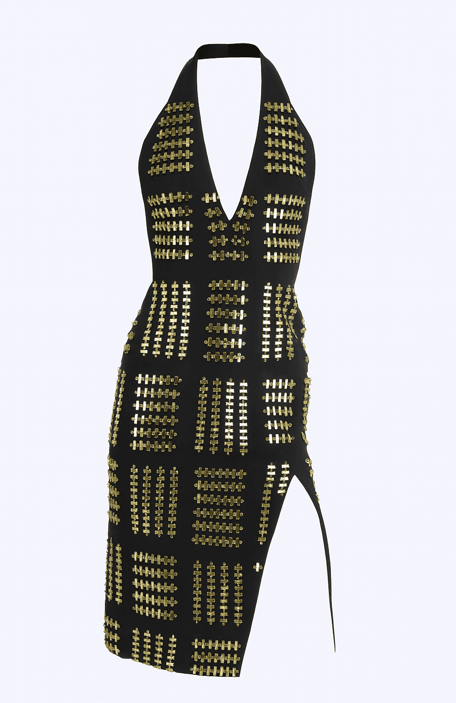 Green Embellished David Koma Dress