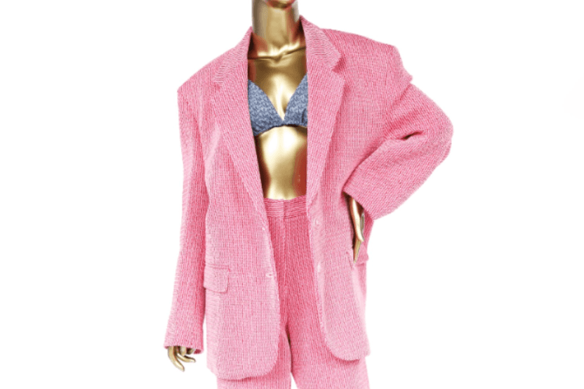 Magda Butrym Tailored Oversized Handwoven Blazer