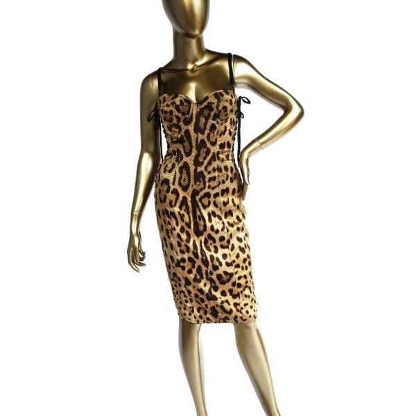 Vintage Dolce And Gabbana Brown Tan Leopard