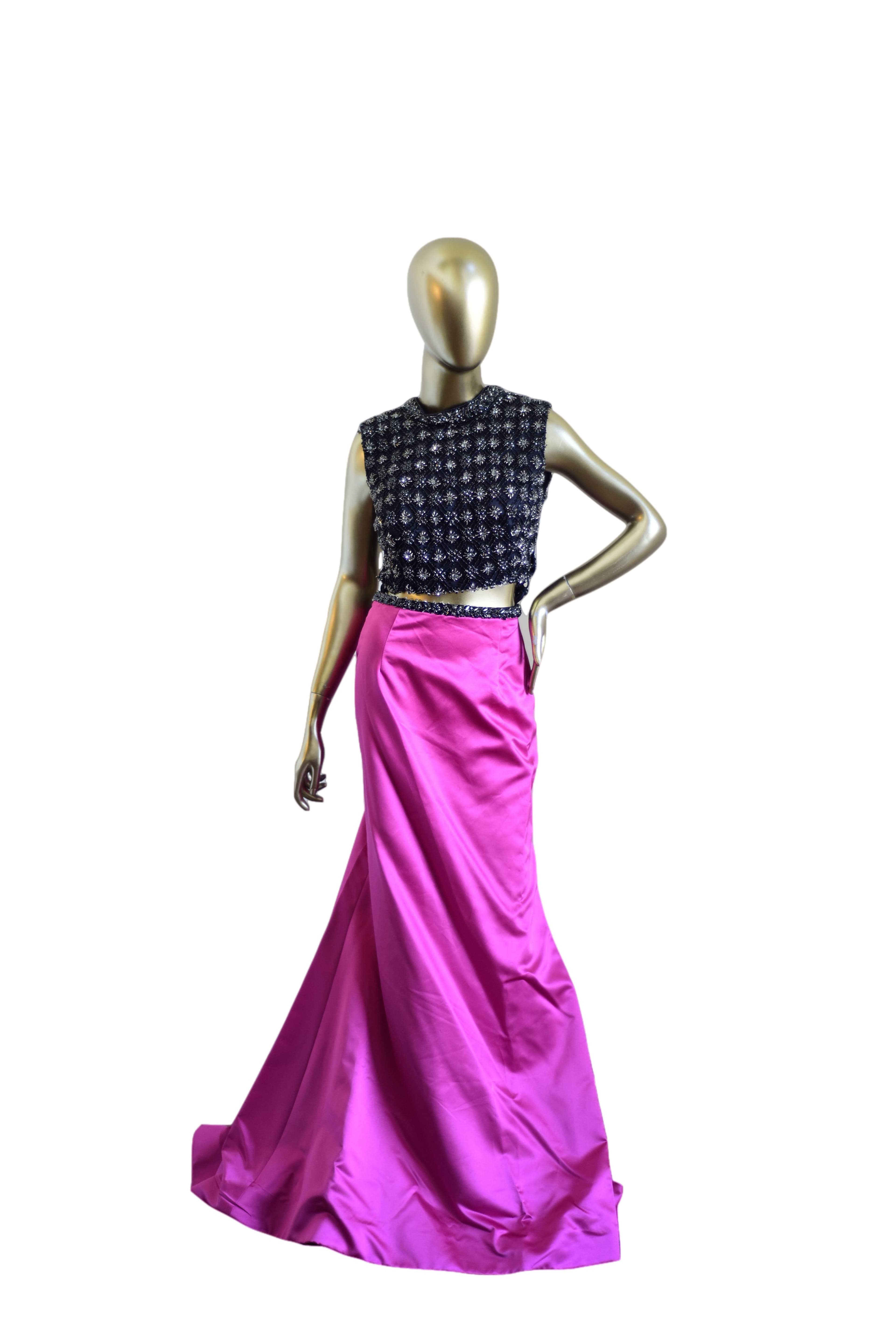 Terani Two Piece Skirt Set Gown