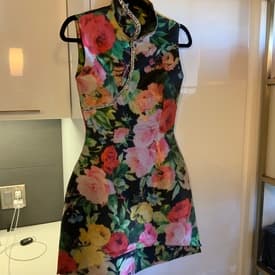 Richard Quinn Floral Mini Dress — image 1