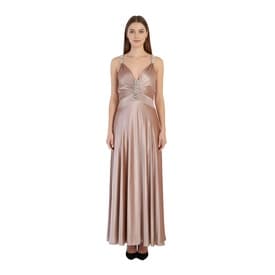 Paco Rabanne Satin Velvet Crystal Embellished Dress — image 6
