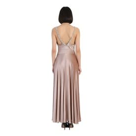 Paco Rabanne Satin Velvet Crystal Embellished Dress — image 7