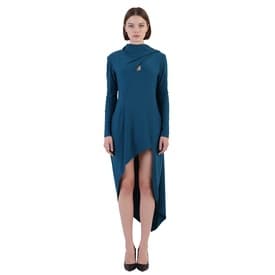 Mugler Asymmetric Draped Minidress — image 2