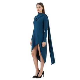 Mugler Asymmetric Draped Minidress — image 6