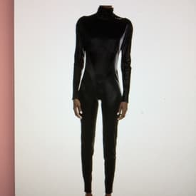 Mugler Women's Black High-neck Technical Jersey Jumpsuit — image 1