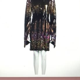 Christian Siriano Sequin Mock Neck Mini — image 1