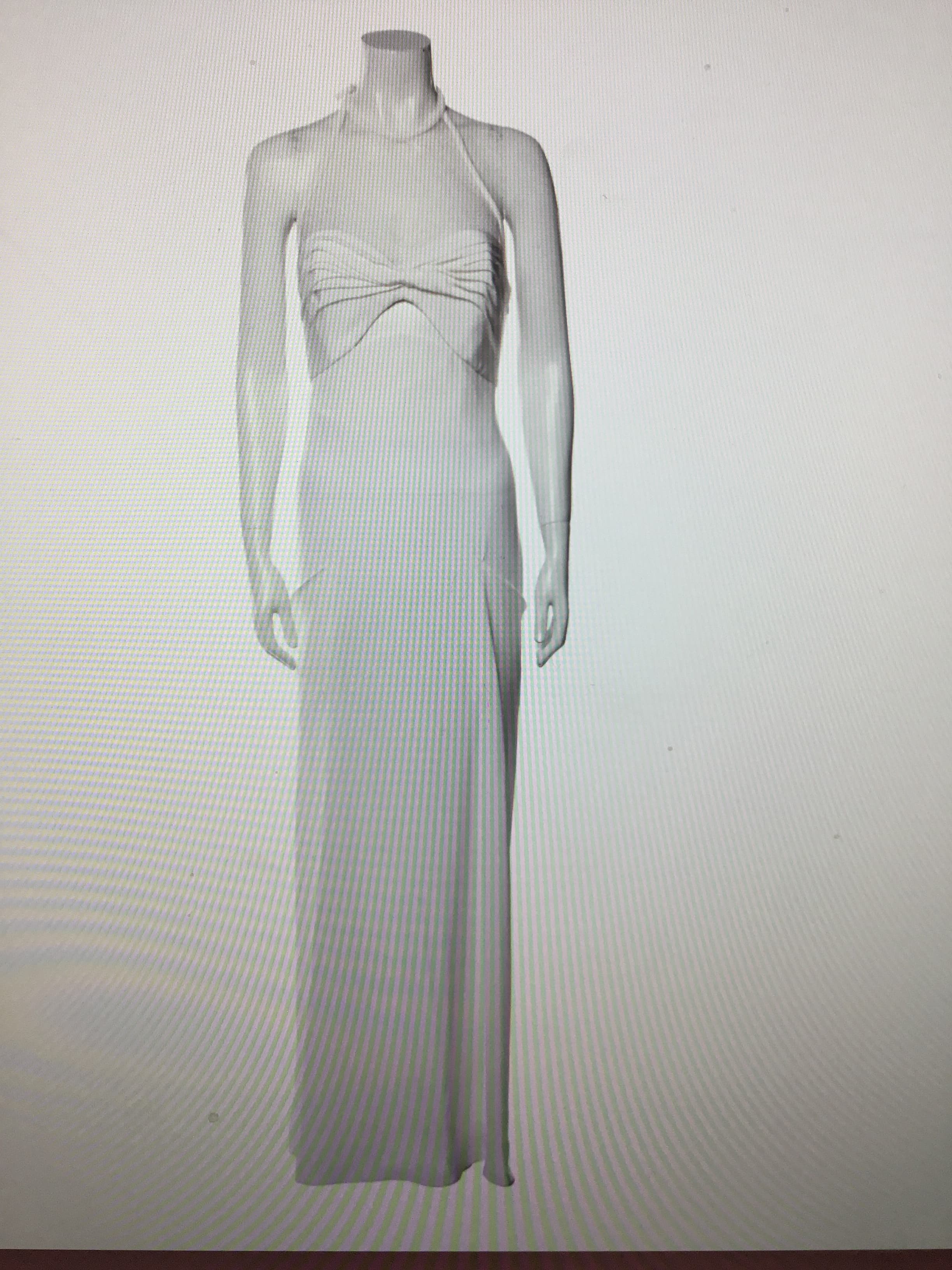 Emilio Pucci S/s 2013 Silk White Long Dress