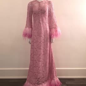 Dolce & Gabbana Pink Lace Gown — image 1