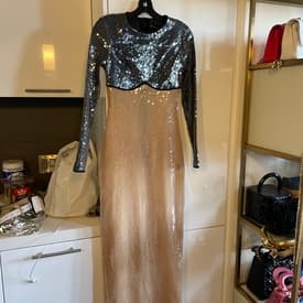 David Koma Sequin Two-tone Gown — image 1