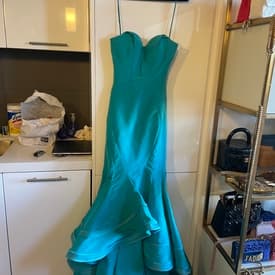 Zac Posen Teal Gown — image 1