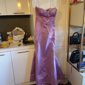 Zac Posen Purple Strapless Gown — image 1