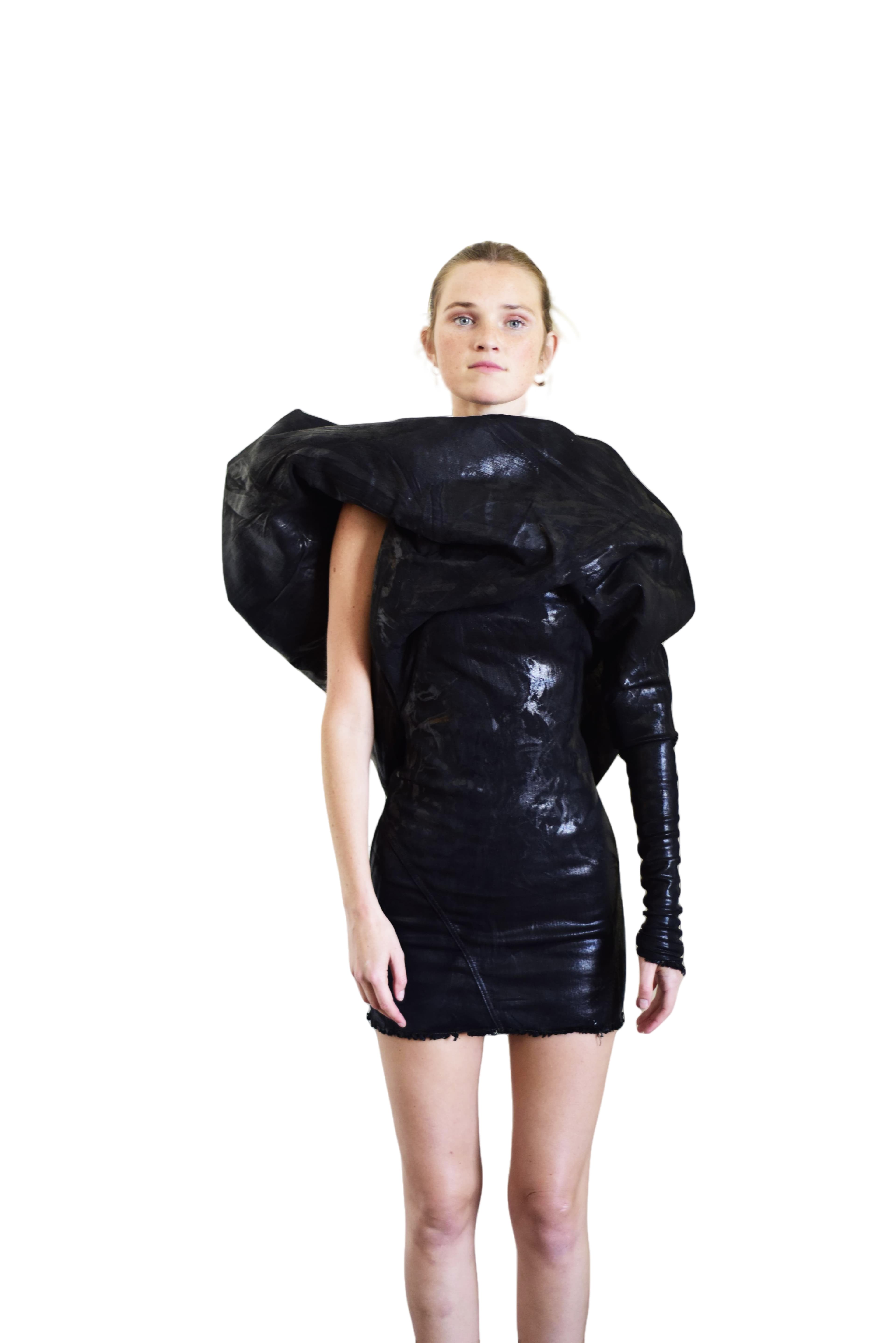Rick Owens Black Editorial Dress
