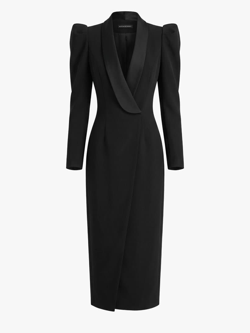 Alexandre Vauthier Black Tuxedo Gown Size 38