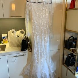Alessandra Rich White Lace Gown — image 1