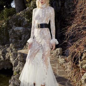 Alessandra Rich White Lace Gown — image 2