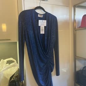 Alexandre Vauthier Blue Crystal Dress Size 40 — image 1