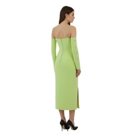 David Koma Midi Dress With Embellished Cold Shoulder — image 4