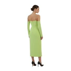 David Koma Midi Dress With Embellished Cold Shoulder — image 5