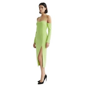David Koma Midi Dress With Embellished Cold Shoulder — image 6